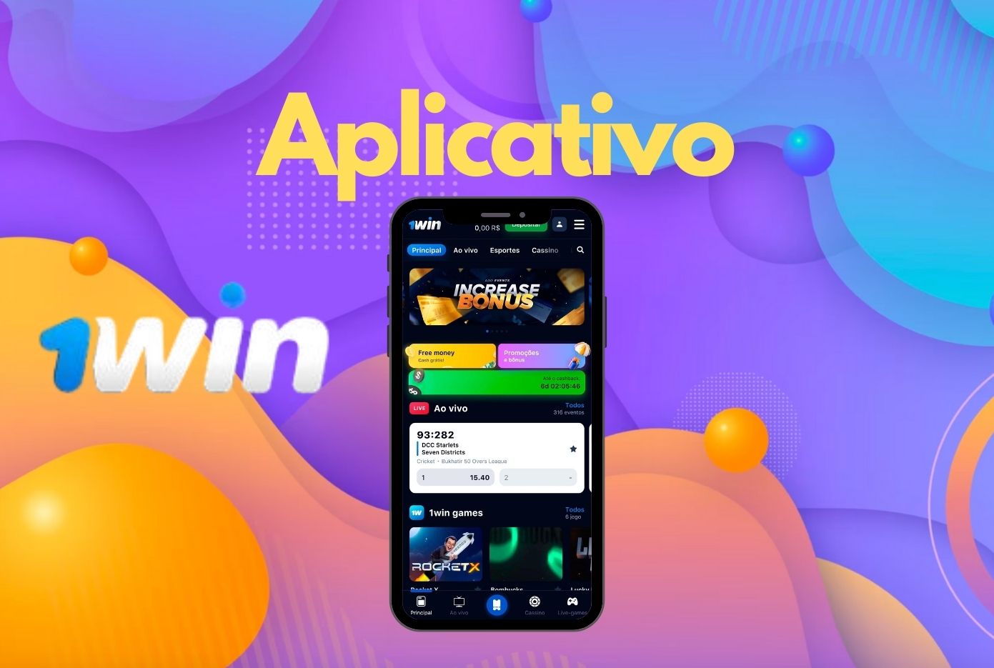 1win Brasil faça o download e instale o aplicativo