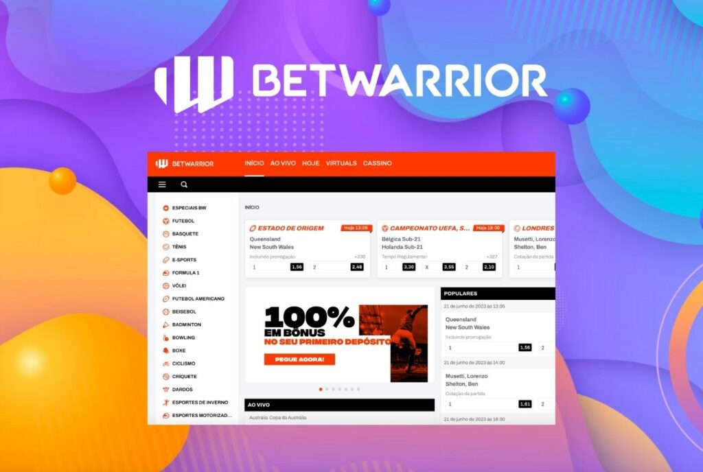 Saiba como fazer suas apostas no site da Betwarrior no Brasil